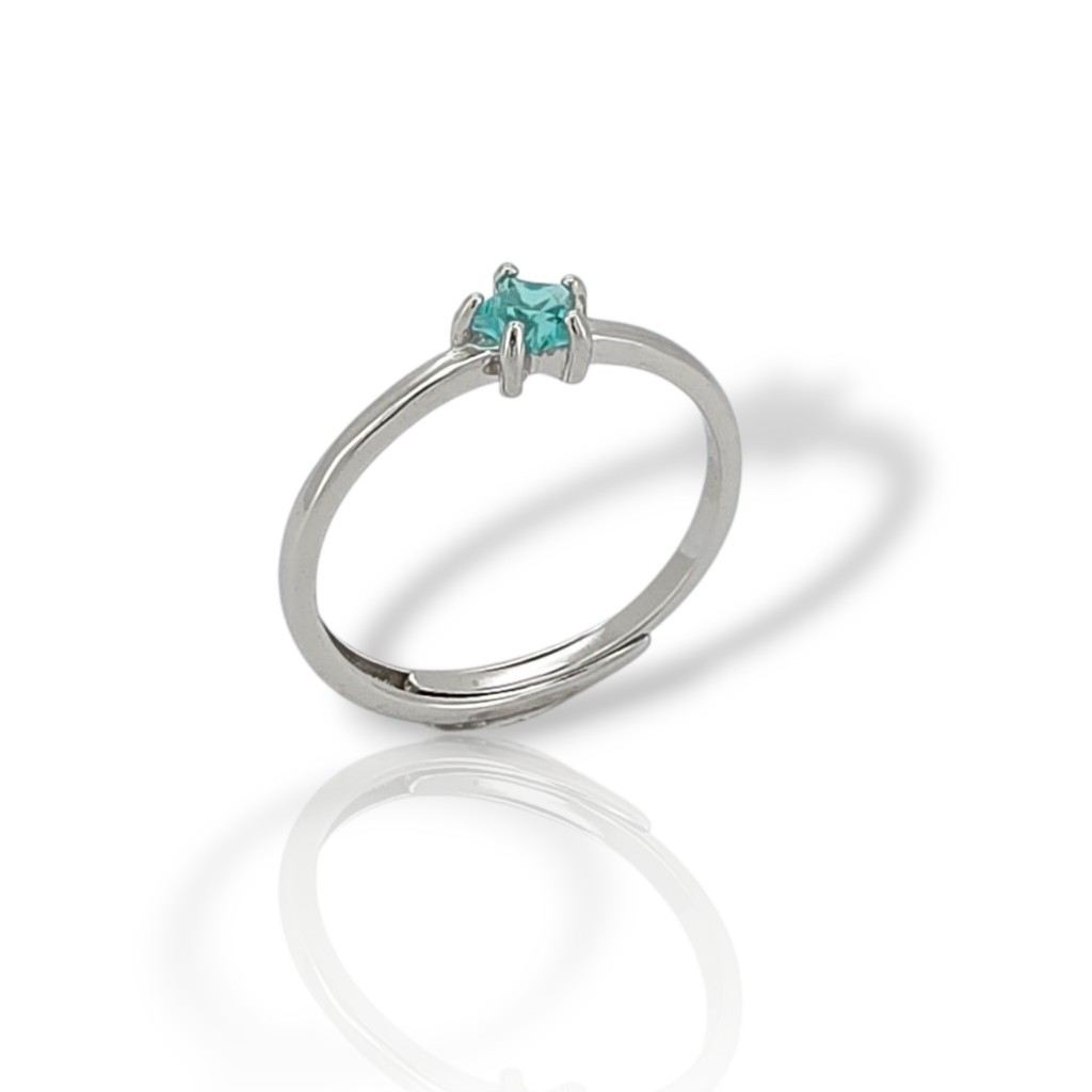 Ασημένιο δαχτυλίδι απο επιπλατινωμένο ασήμι 925°  (code GEM20147)